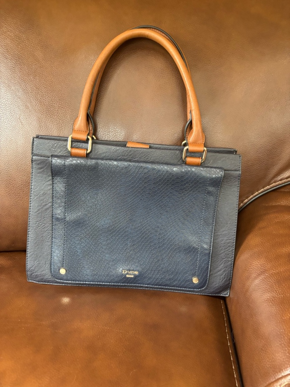 NEW Dune London Snakeskin Embossed Accordion Satchel Handbag - Luxe Exotic Print